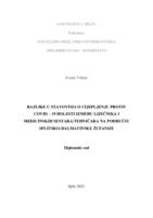 Razlike u stavovima o cijepljenju protiv COVID 19 između liječnika i medicinskih sestara/tehničara na području Splitsko-dalmatinske županije