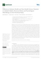 prikaz prve stranice dokumenta Differences between Health and Non-Health Science Students in Lifestyle Habits, Perceived Stress and Psychological Well-Being: A Cross-Sectional Study