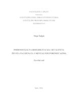 prikaz prve stranice dokumenta Psihosocijalna rehabilitacija i kvaliteta života pacijenta sa mentalnim poremećajima