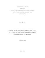 prikaz prve stranice dokumenta Značaj medicinskih sestara/tehničara u očuvanju kvalitete života bolesnika s reumatoidnim artritisom