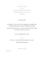 prikaz prve stranice dokumenta Potreba za palijativnom skrbi na području Zagore Splitsko-dalmatinske županijie
